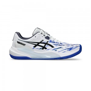 Giày Pickleball Tennis Asics Gel-Challenger 15 Padel LE Nam - Trắng Xanh