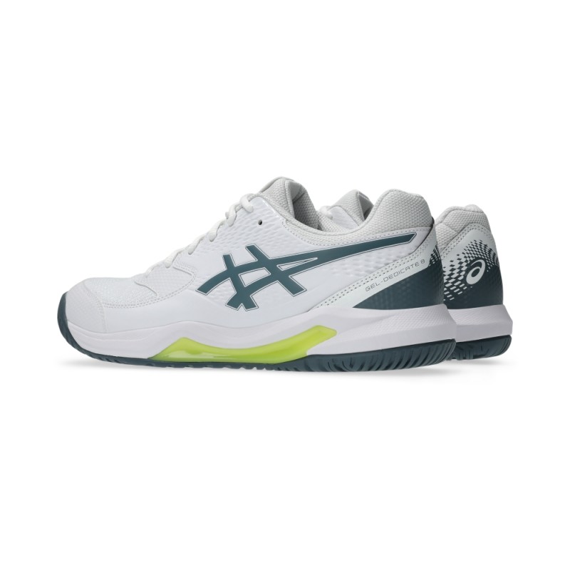 Giày Pickleball Tennis Asics Gel-Dedicate 8 Nam - Trắng Xám