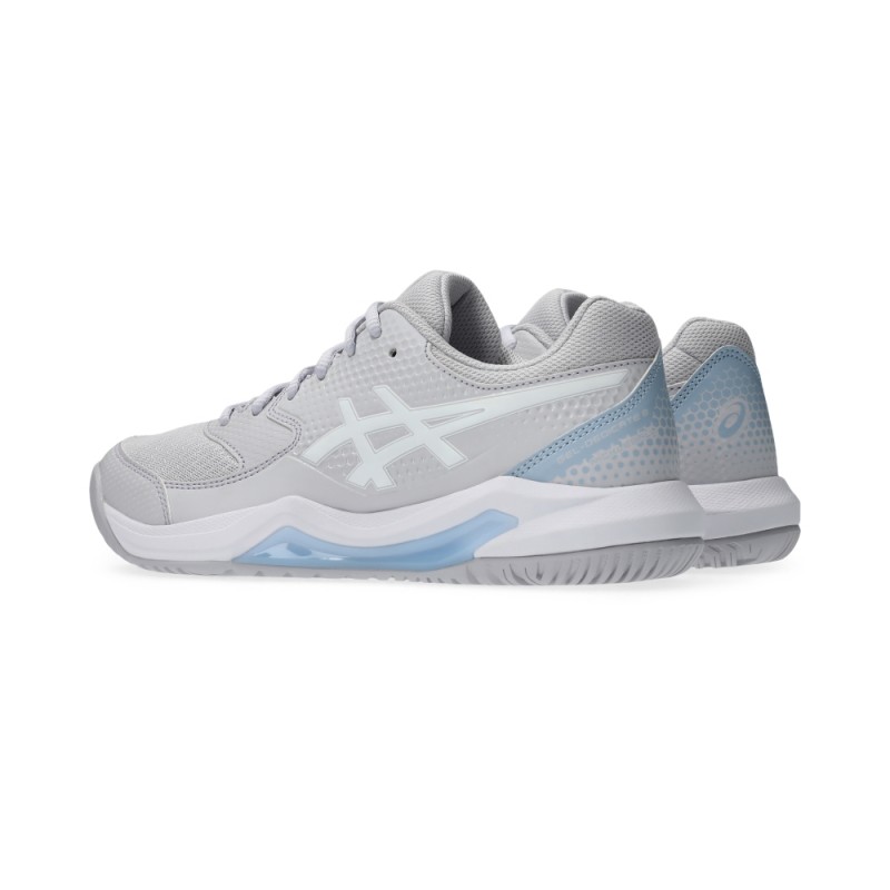 Giày Pickleball Tennis Asics Gel-Dedicate 8 Nữ - Xám Trắng