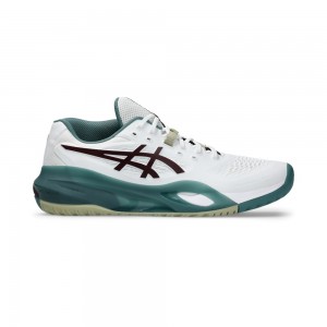 Giày Pickleball Tennis Asics GeL-Resolution X Nam - Trắng Xanh