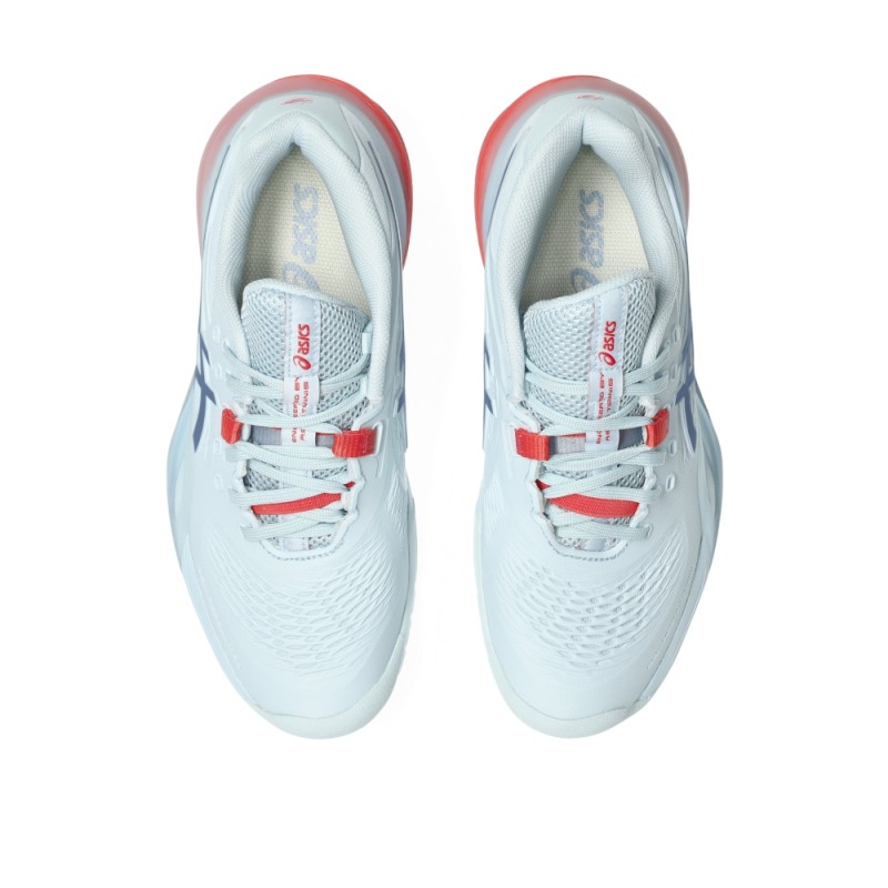 Giày Pickleball Tennis Asics GeL-Resolution X Nữ - Xanh Xám