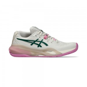 Giày Pickleball Tennis Asics GeL-Resolution X Padel Nữ - Xám Hồng