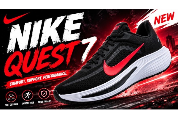 Đánh Giá Nike Quest 7: Giày Chạy Bộ Giá Mềm, Hiệu Năng Đáng Gờm