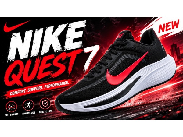 Đánh Giá Nike Quest 7: Giày Chạy Bộ Giá Mềm, Hiệu Năng Đáng Gờm