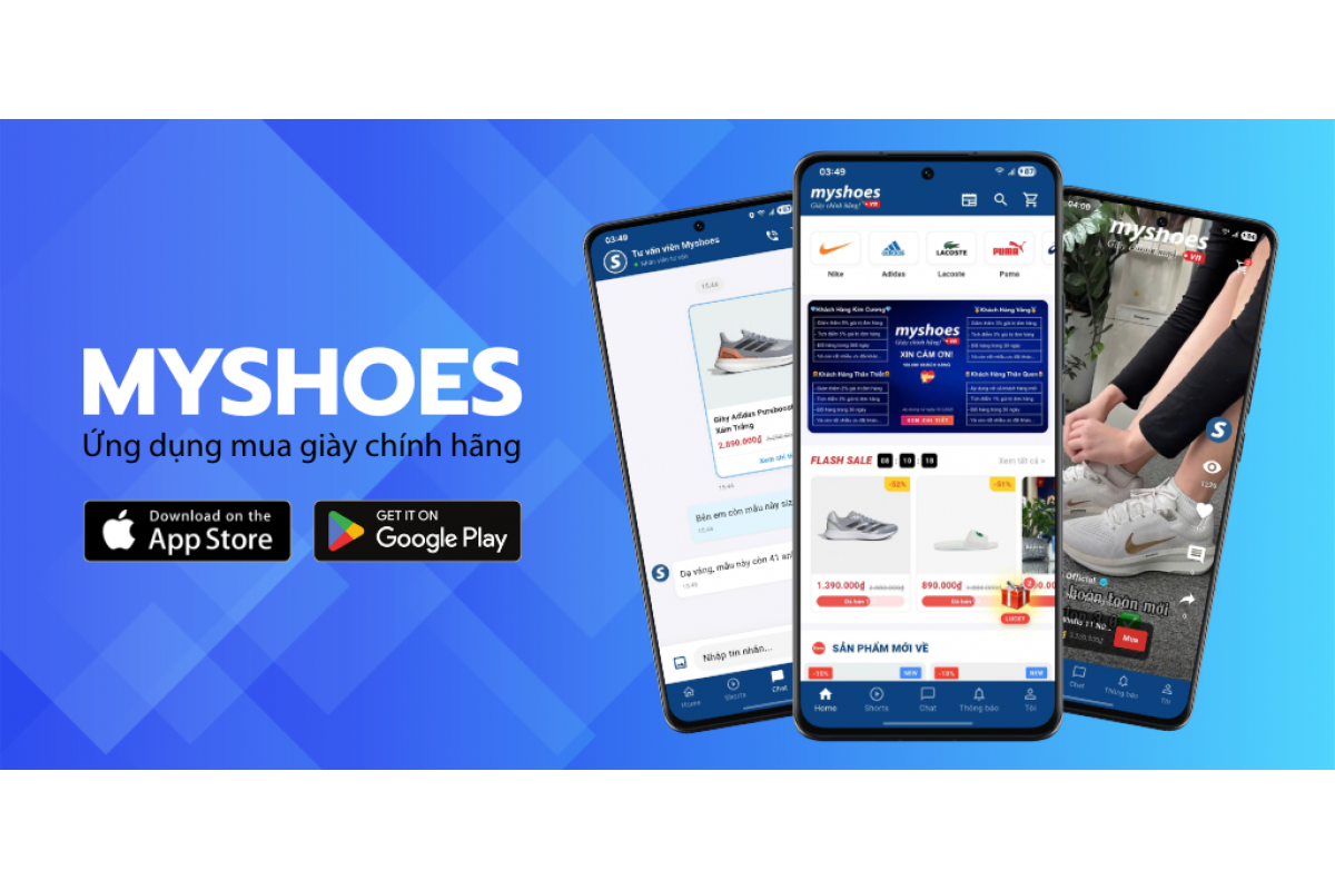 Tải App Myshoes – Trải Nghiệm Mua Giày Chính Hãng Nhanh Hơn, Thông Minh Hơn