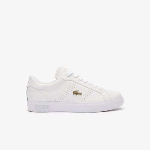 Giày Lacoste PowerCourt 2.0 Nữ - Trắng Gold