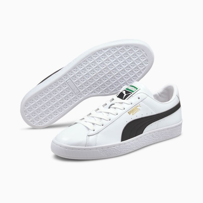 Giày Puma Basket Classic XXI Nam - Trắng Đen