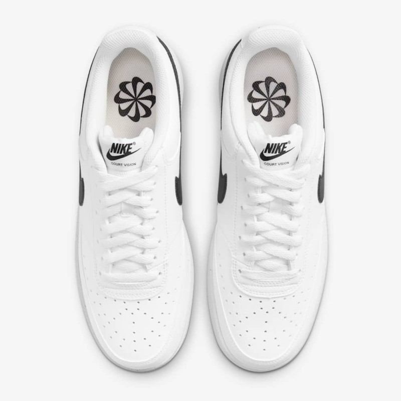 Giày Nike Court Vision Low Next Nature Nam - Trắng Đen