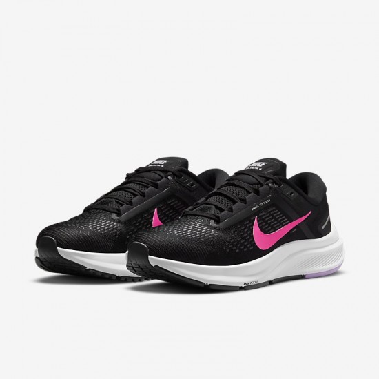 Giày Nike Air Zoom Structure 24 Nữ - Đen Hồng Giày Nike Air Zoom Structure 24 Nữ - Đen Hồng