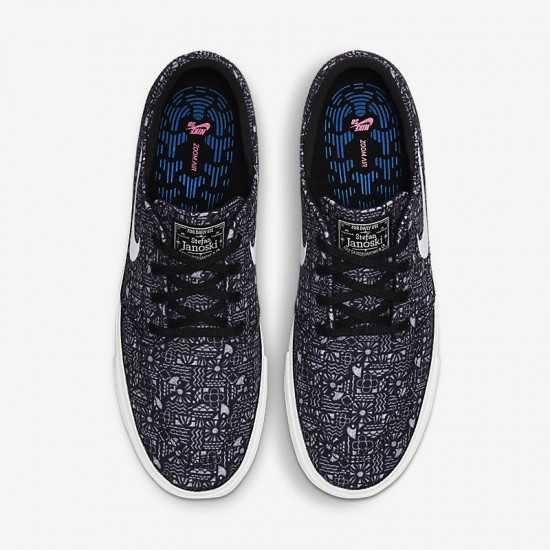 Giày Nike SB Zoom Stefan Janoski Premium Nam - Đen trắng Giày Nike SB Zoom Stefan Janoski Premium Nam - Đen trắng