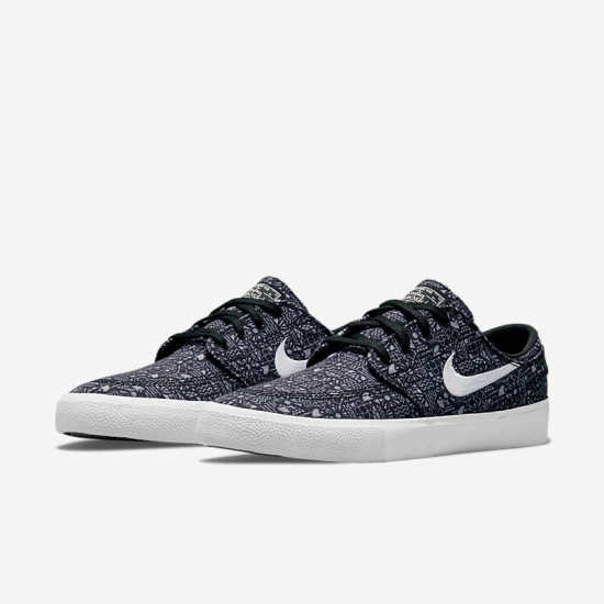 Giày Nike SB Zoom Stefan Janoski Premium Nam - Đen trắng Giày Nike SB Zoom Stefan Janoski Premium Nam - Đen trắng