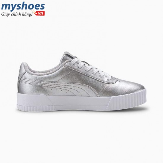 Giày Puma Carina Metallic Nữ Sliver Giày Puma Carina Metallic Nữ Sliver