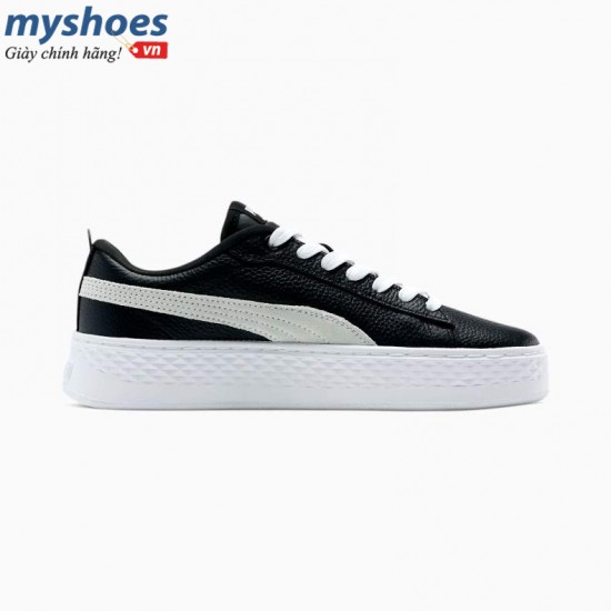 Giày Puma Smash Platform L Nữ Đen Trắng Giày Puma Smash Platform L Nữ Đen Trắng