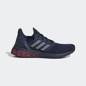Giày adidas Ultra Boost 20 Nam - Xanh Navy Đỏ