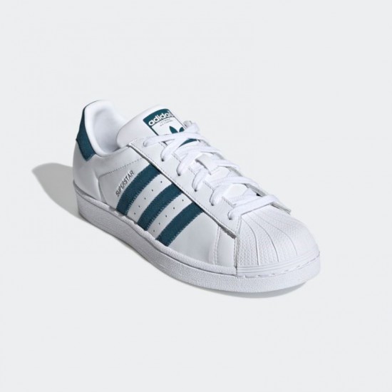Giày adidas Superstar Nữ - Trắng xanh Giày adidas Superstar Nữ - Trắng xanh