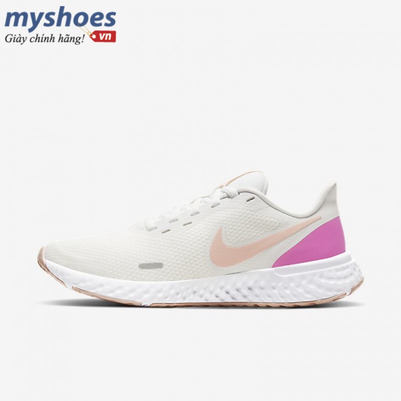 Giày Nike Revolution 5 Nữ - Trắng Hồng