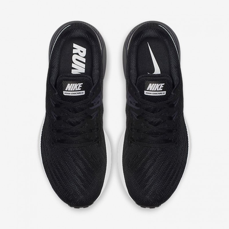 Giày Nike Air Zoom Structure 22 Nữ - Đen Trắng
