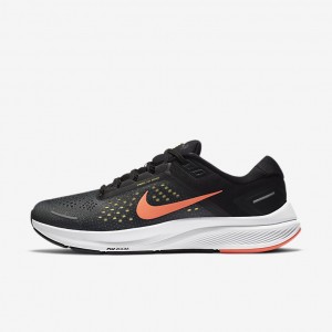 Giày Nike Air Zoom Structure 23 Nam -  Đen Cam