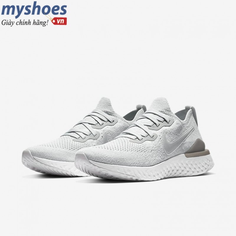 Giày Nike Epic React Flyknit 2 Nam - Xám 