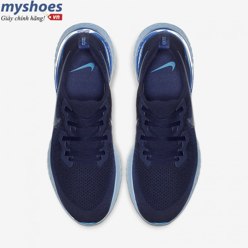 Giày Nike Epic React Flyknit 2 Nam - Xanh 