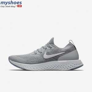 Giày Nike Epic React Flyknit Nam - Xám