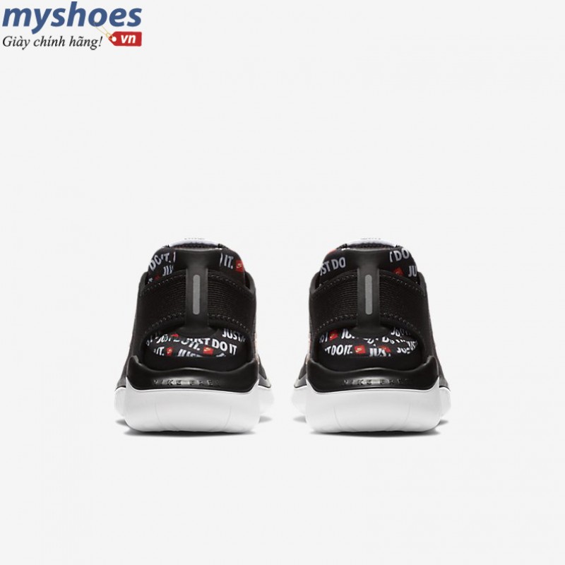 Giày Nike Free RN 2018 Nam - Đen trắng 
