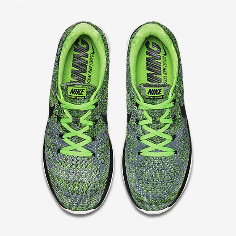 Giày Nike Flyknit Lunar 3 - Xanh Neon