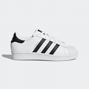 Giày adidas Superstar J Nữ - Trắng đen