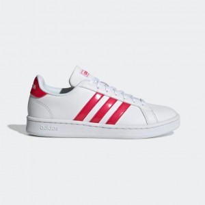 Giày adidas Grand Court Nữ - Trắng Đỏ