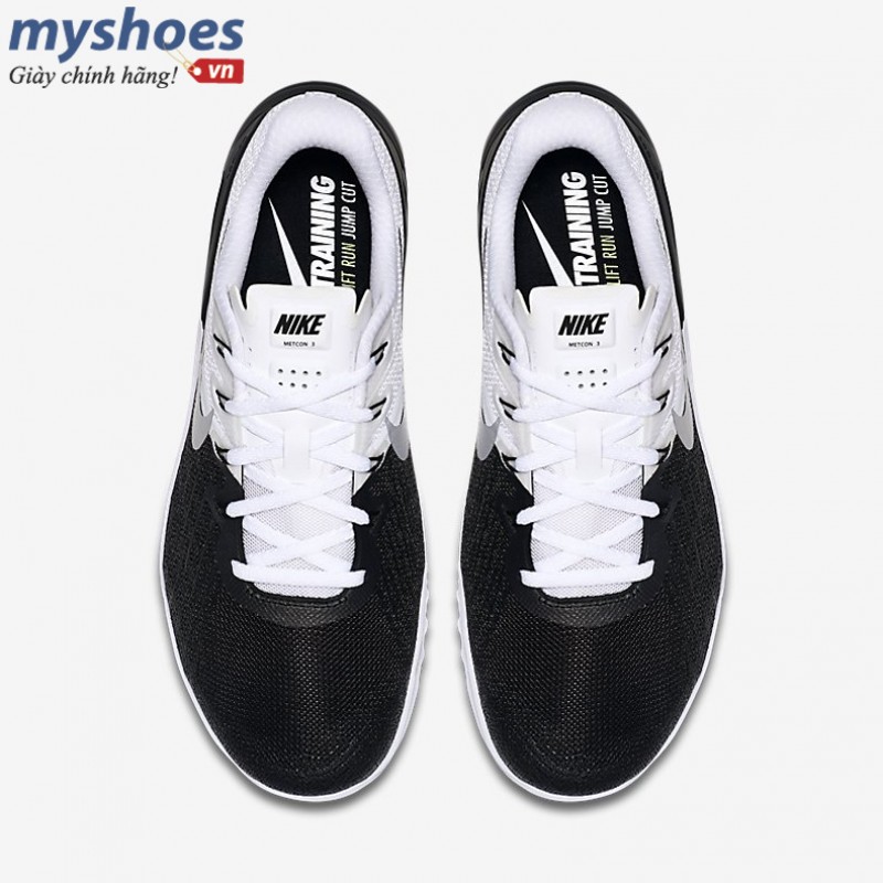 Giày Nike Metcon 3 Nam - Đen trắng