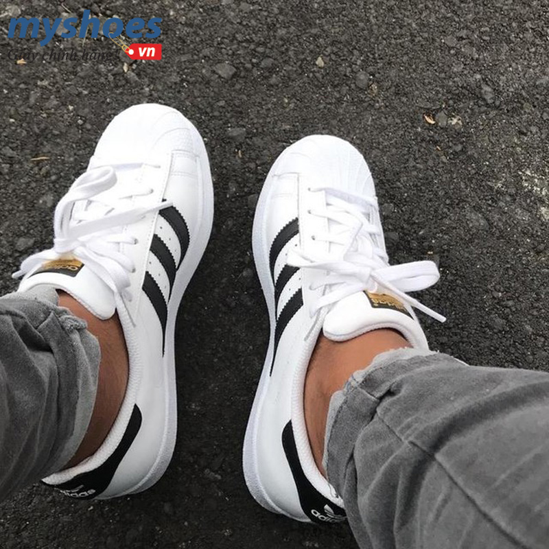 Giày adidas Superstar Nam - Trắng đen