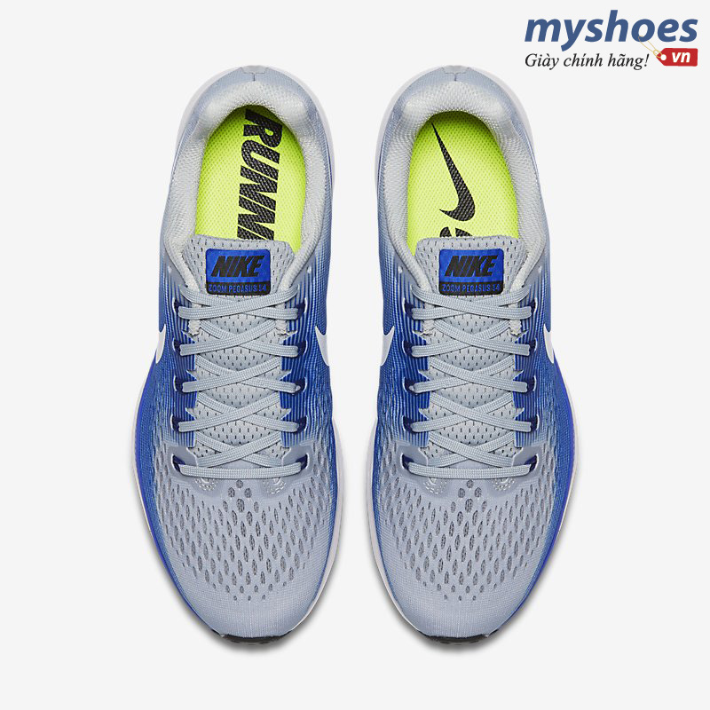 Giày Thể Thao Nike Air Zoom Pegasus 34 Nam - Xanh xám