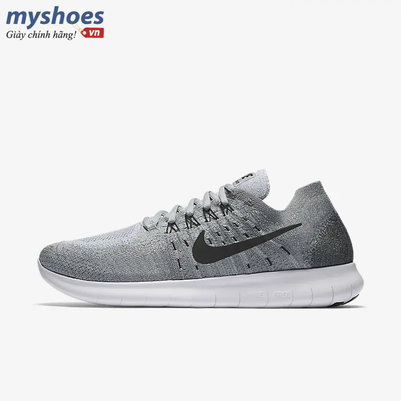 Nike free leatheir rn flyknit 2017 gray