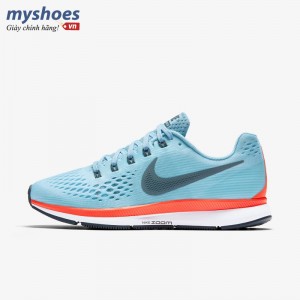 Giày Nike Air Zoom Pegasus 34 Nữ - Xanh Cam
