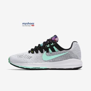 Giày Nike Air Zoom Structure 20 Nữ - Trắng Xanh
