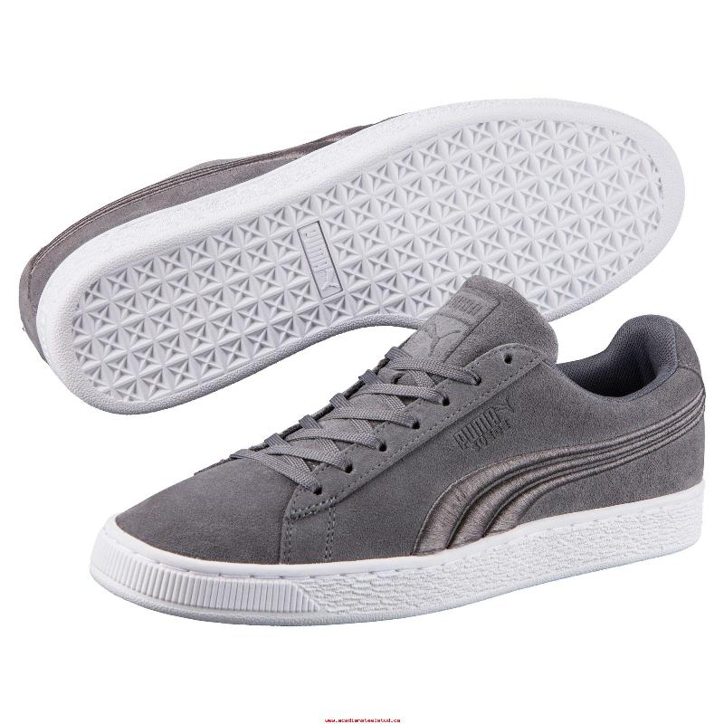 Giày Puma Suede Badge Nam - Xám