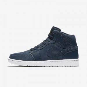 Giày Nike Air Jordan 1 Mid - Xanh Navy