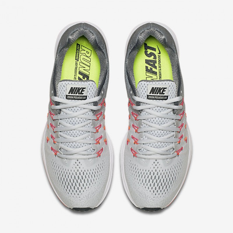 Giày Thể Thao Nike Air Zoom Pegasus 33 Nữ - Trắng Xám