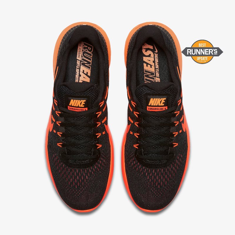 Giày Nike LunarGlide 8 Nam - Đen Cam