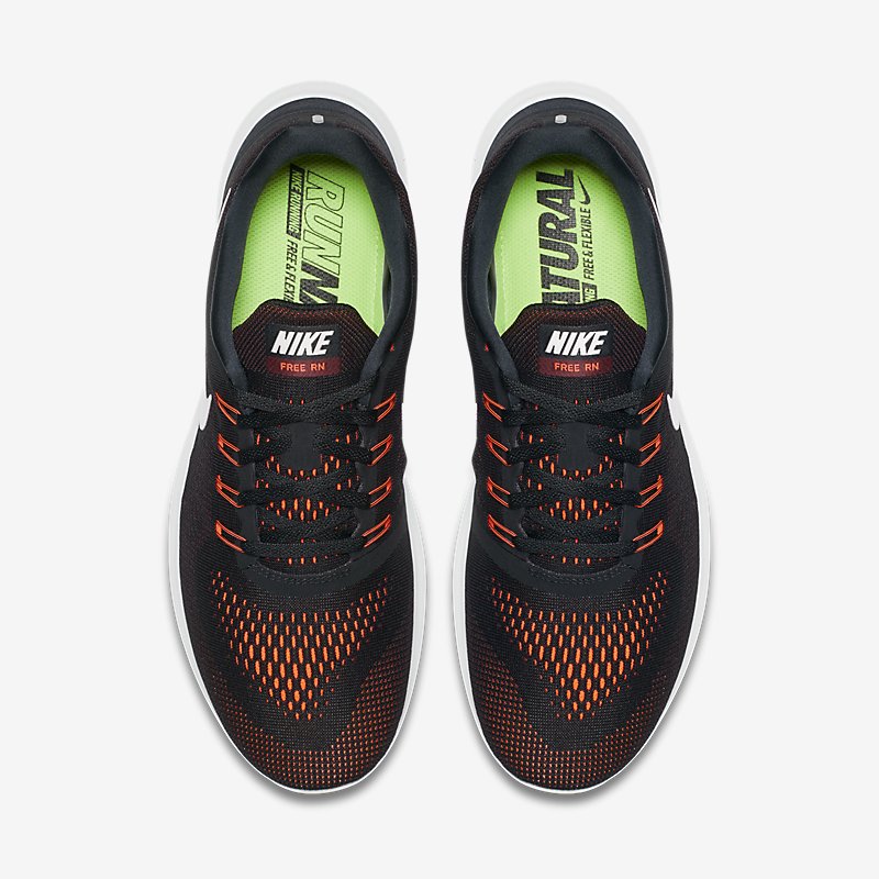 Giày Nike Free RN Nam - Đen Cam