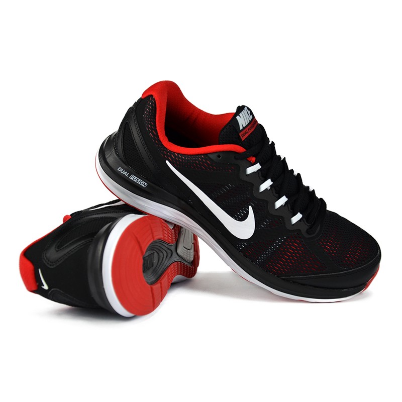 Giày Nike Dual Fusion Run 3 Nam - Đen đỏ