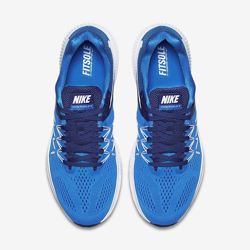 Giày Nike Zoom Winflo 3 Nam - Xanh Trắng