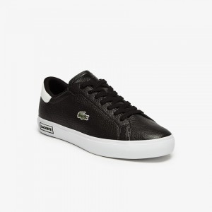 Giày Lacoste PowerCourt 2 Nam - Đen Trắng