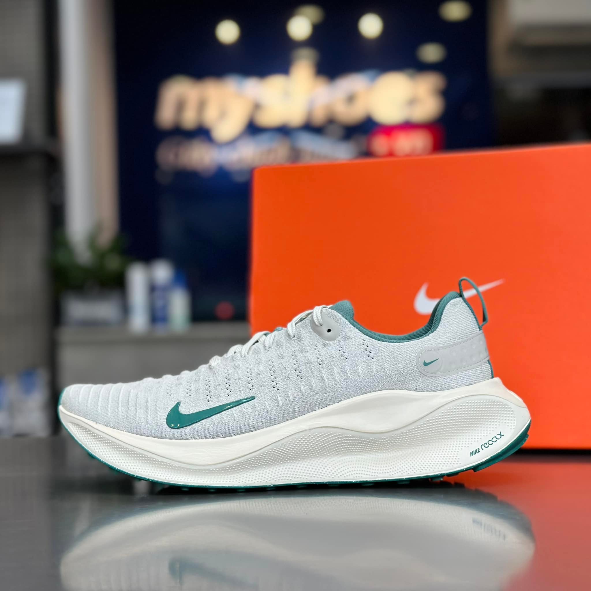 Giày Nike ReactX Infinity 4 Premium Nam - Xám Xanh - hình 7