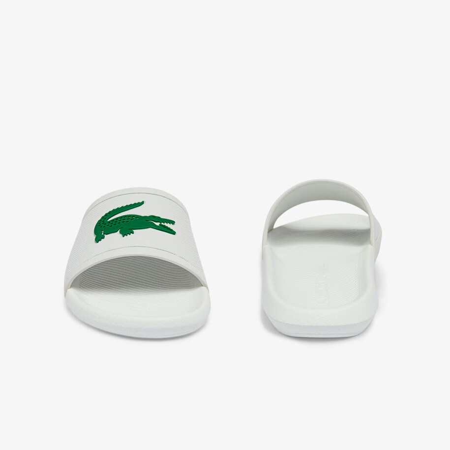 Dép Lacoste Croco Water-repellent Synthetic Slides Nam - Trắng - hình 5