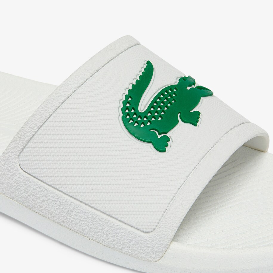 Dép Lacoste Croco Water-repellent Synthetic Slides Nam - Trắng - hình 6