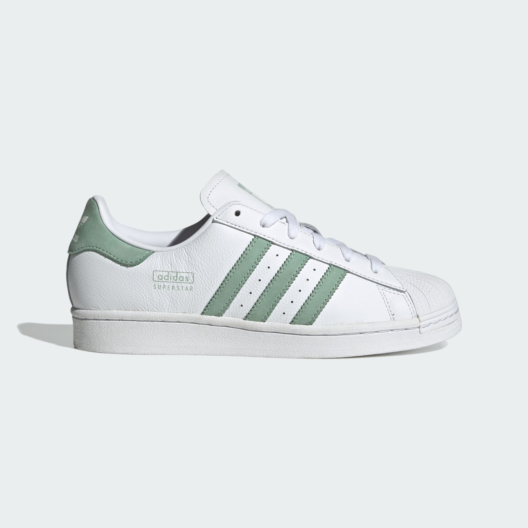 Giày Adidas Superstar Nữ - Trắng Xanh Ngọc