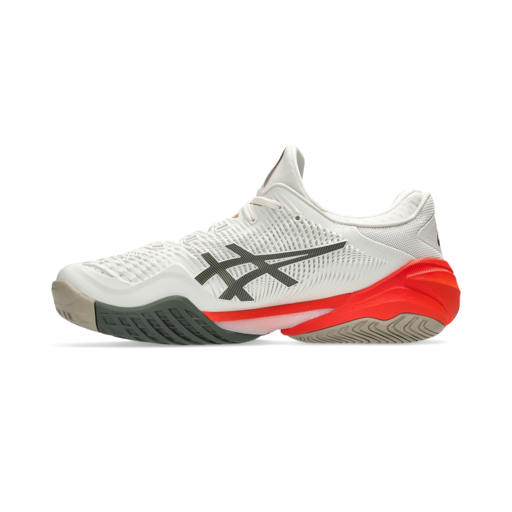 Giày Pickleball Tennis Asics Court FF 3 Nam - Trắng Xám Đỏ - hình 2