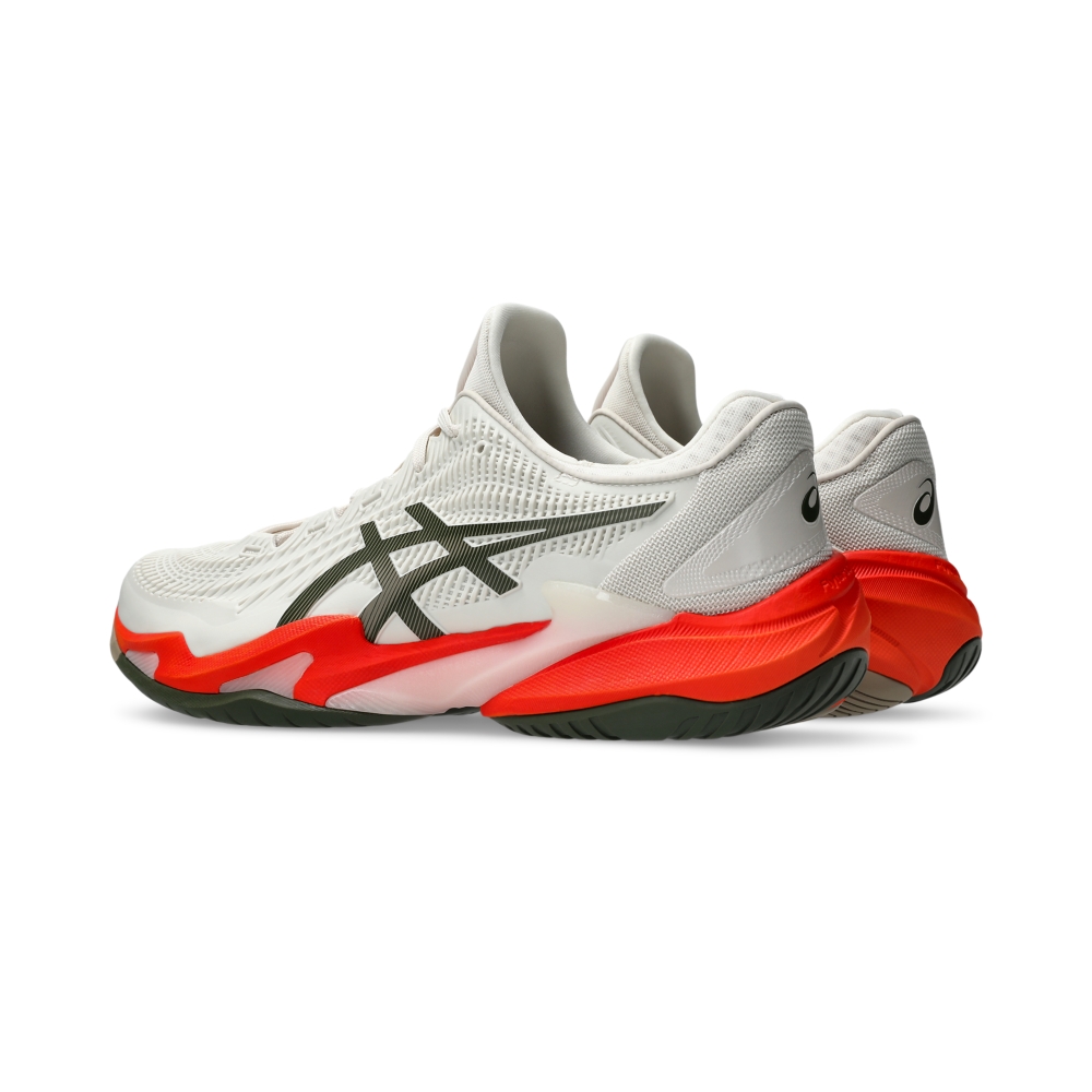 Giày Pickleball Tennis Asics Court FF 3 Nam - Trắng Xám Đỏ - hình 4