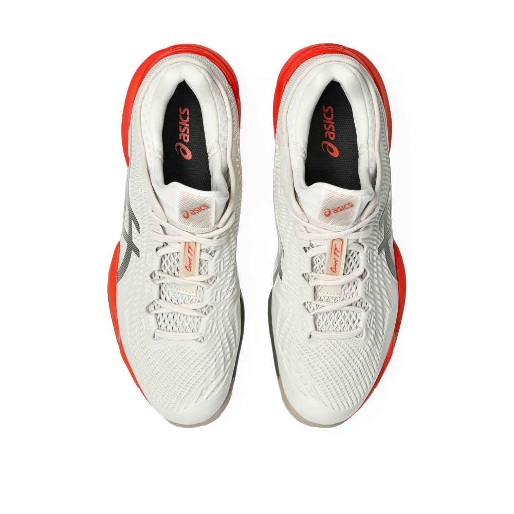 Giày Pickleball Tennis Asics Court FF 3 Nam - Trắng Xám Đỏ - hình 5